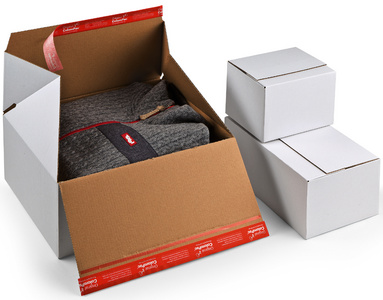 Image COLOMPAC Blitzbodenkarton Premium, mit Selbstklebeverschluss mit Aufreißfaden, 