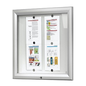 Image Showdown® Displays Schaukasten T silber 6x DIN A4