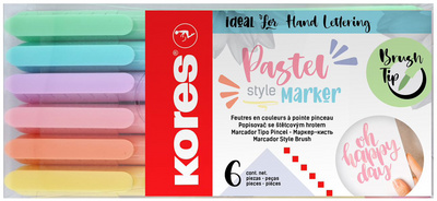 Image Kores Fasermaler Brush Tip Marker Pastel Style