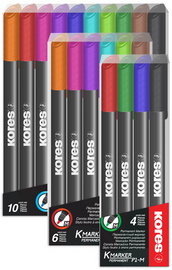 Image Kores Permanent-Marker "K MARKER FINE", M, 6er Etui