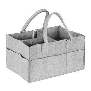 Image relaxdays Wickeltasche grau