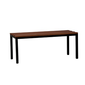 Image Gürkan Garderobenbank 107193 schwarz, buche Holz 100,0 cm