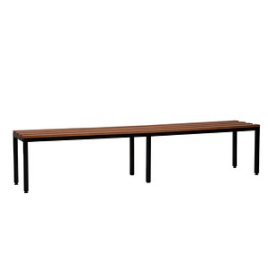 Image Gürkan Garderobenbank 107225 schwarz, buche Holz 150,0 cm