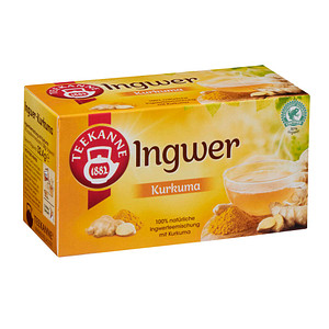 Image TEEKANNE Ingwer Kurkuma Tee 18 Portionen