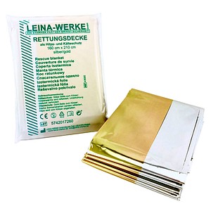 Image LEINA-WERKE Rettungsdecke 160 x 210 cm
