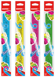 Image Kores Flachlineal Elastik, 150 mm, Kunststoff, bruchfest