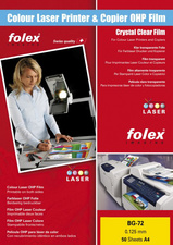 Image FOLEX Color-Laserfolie BG-72, DIN A4, transparent