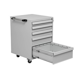 Image Gürkan Werkstattwagen lichtgrau 5 Schubladen
