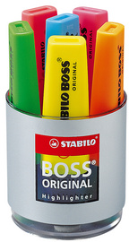 Image STABILO Boss Original - Blau - Grün - Orange - Pink - Rot - Gelb - Multi - Meiß