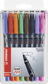 Image STABILO Folienstift OHPen universal, permanent, 8er Etui Strichstärke: 0,4 mm /