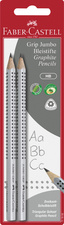 Image FABER-CASTELL Bleistift Jumbo GRIP, 2er Blisterkarte