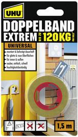 Image UHU Montage-Klebeband EXTREM, doppelseitig, bis 120 kg