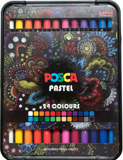 Image POSCA Wachsmalstift PASTEL KPA100, 24er Etui