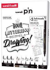 Image uni-ball Schreibgeräte PIN, LETTERING Edition, 9er Koffer