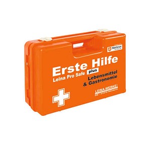 Image LEINA-WERKE Erste-Hilfe-Koffer Pro Safe plus Lebensmittel & Gastronomie DIN 13169 orange