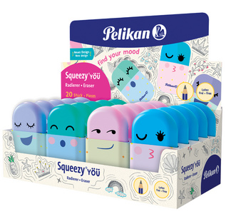 Image Pelikan Kunststoff-Radierer Squeezy You, im Display