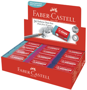 Image FABER-CASTELL Kunststoff-Radierer DUST-FREE, im Display
