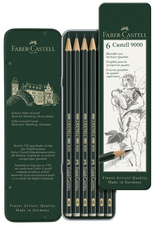 Image FABER-CASTELL Bleistift CASTELL 9000, 6er Metalletui