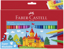 Image FABER-CASTELL Fasermaler CASTLE, 50er Kartonetui