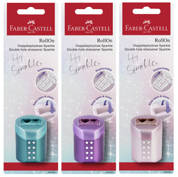Image FABER-CASTELL Doppelspitzdose RollOn SPARKLE, Blisterkarte