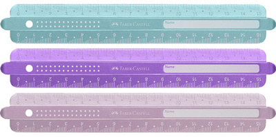 Image FABER-CASTELL Lineal SPARKLE, 300 mm, farbig sortiert