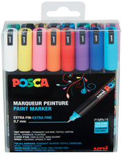 Image POSCA Pigmentmarker PC-1MR, 16er Box, farbig sortiert