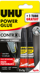 Image UHU Sekundenkleber POWER GLUE liquide Control, 3 g