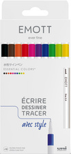Image uni-ball Fineliner EMOTT, 10er Set "Essential Colors