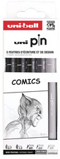 Image uni-ball Fineliner PIN "Comics" PF, 5er Set