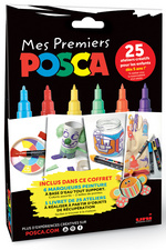 Image POSCA Pigmentmarker "Mes Premiers POSCA", 6er Set, sortiert