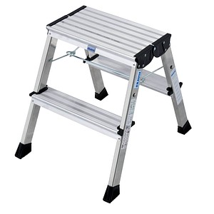 Image KRAUSE Klapptritt MONTO Rolly alu 2x 2 Stufen, H: 55,0 cm
