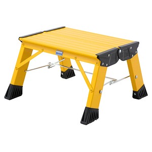 Image KRAUSE Klapptritt MONTO Treppy Plusline gelb 1 Stufe, H: 38,0 cm