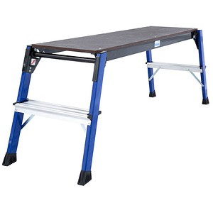 Image KRAUSE Arbeitsplattform MONTO StepTop blau 2 Stufen, H: 110,0 cm