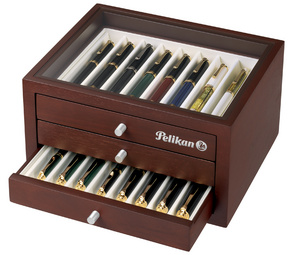 Image Pelikan Sammler-Schatulle, für 24 Schreibgeräte, nußbaum