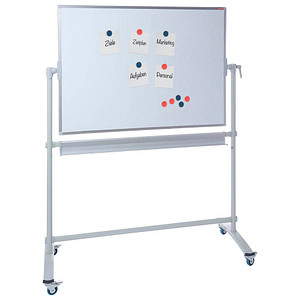 Image DAHLE Mobiles Whiteboard 96181 Basic 180,0 x 120,0 cm weiß lackierter Stahl