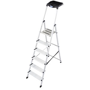 Image KRAUSE Stehleiter MONTO Secury mit Multi-Grip alu 6 Stufen, H: 210,0 cm