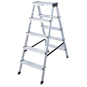 Image KRAUSE Stehleiter MONTO Dopplo alu 2x 5 Stufen, H: 118 cm