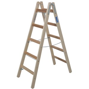 Image KRAUSE Stehleiter STABILO natur 2x 5 Sprossen, H: 147,0 cm