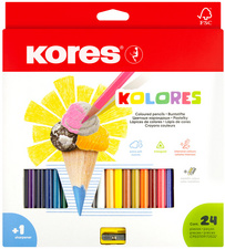 Image Kores Dreikant-Buntstifte "Kolores", 24er Karton-Etui