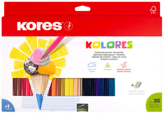 Image Kores Dreikant-Buntstifte "Kolores", 36er Karton-Etui