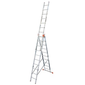 Image KRAUSE Vielzweckleiter MONTO Tribilo alu 3x 10 Sprossen, H: 297,0 cm