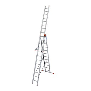 Image KRAUSE Vielzweckleiter MONTO Tribilo alu 3x 12 Sprossen, H: 356,0 cm