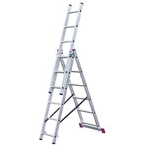 Image KRAUSE Vielzweckleiter CORDA alu 3x 6 Sprossen, H: 168,0 cm