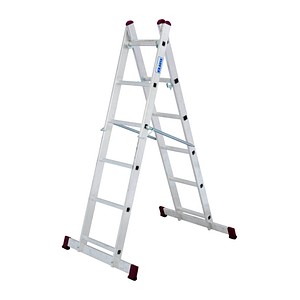 Image KRAUSE Vielzweckleiter CORDA alu 2x 6 Sprossen, H: 168,0 cm