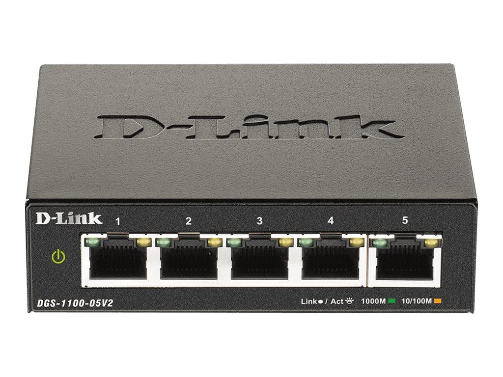 Image D-LINK 5-Port Layer2 Gigabit Smart Switch, 5x 10/100/1000Mbit/s TP (RJ-45) Port