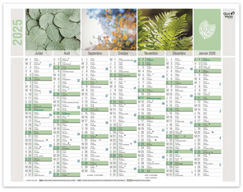 Image QUO VADIS Calendrier mural "Equology", 430 x 335 mm, 2025