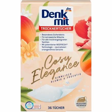 Image Trocknertücher "Cosy Elegance" | 1 Pack/36 Stück für Bunt- und Weißwäsche