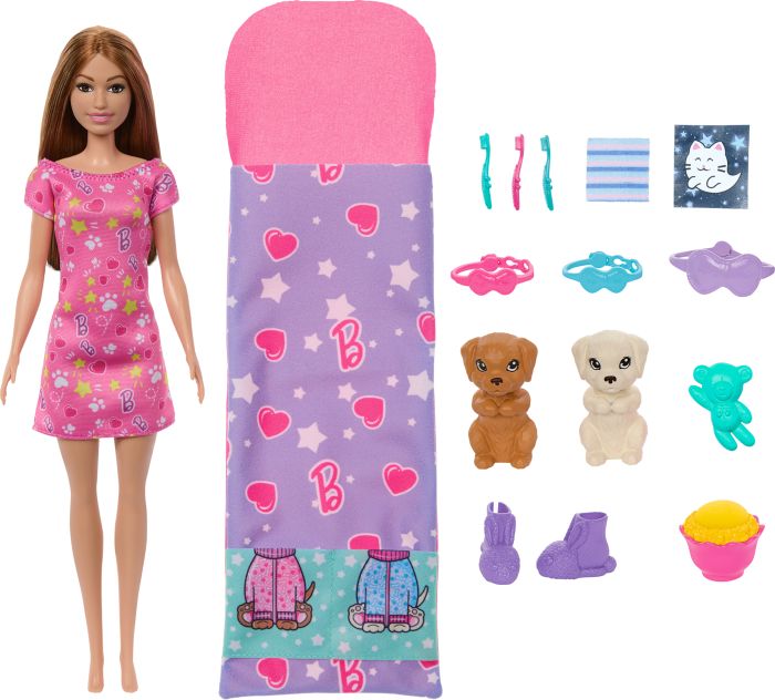 Image BRB Welpen Pyjama Party Set mit Puppe
