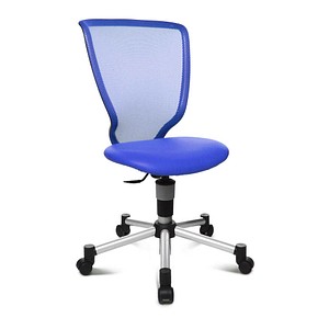 Image Topstar Kinderdrehstuhl Titan Junior, 71487 S18 blau, silber Stoff