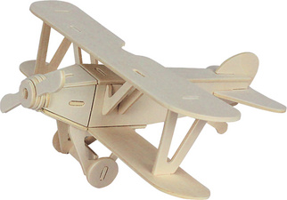 Image Marabu KiDS 3D Puzzle "Flugzeug Doppeldecker", 25 Teile
